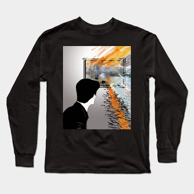 Abstract Sensitive Long Sleeve T-Shirt by theprometeus